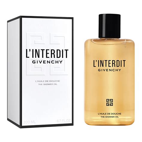 huile de douche givenchy|l'interdit l'huile de douche 200 ml on sale .